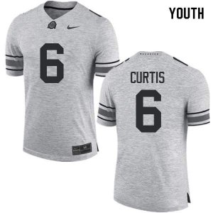 NCAA Ohio State Buckeyes Youth #6 Kory Curtis Gray Nike Football College Jersey HIV8845BH